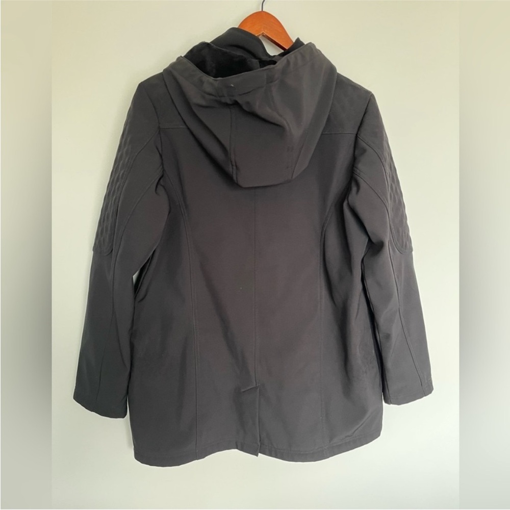 Lily Morgan Women's Black Hooded Jacket Size L - Picture 4 of 4